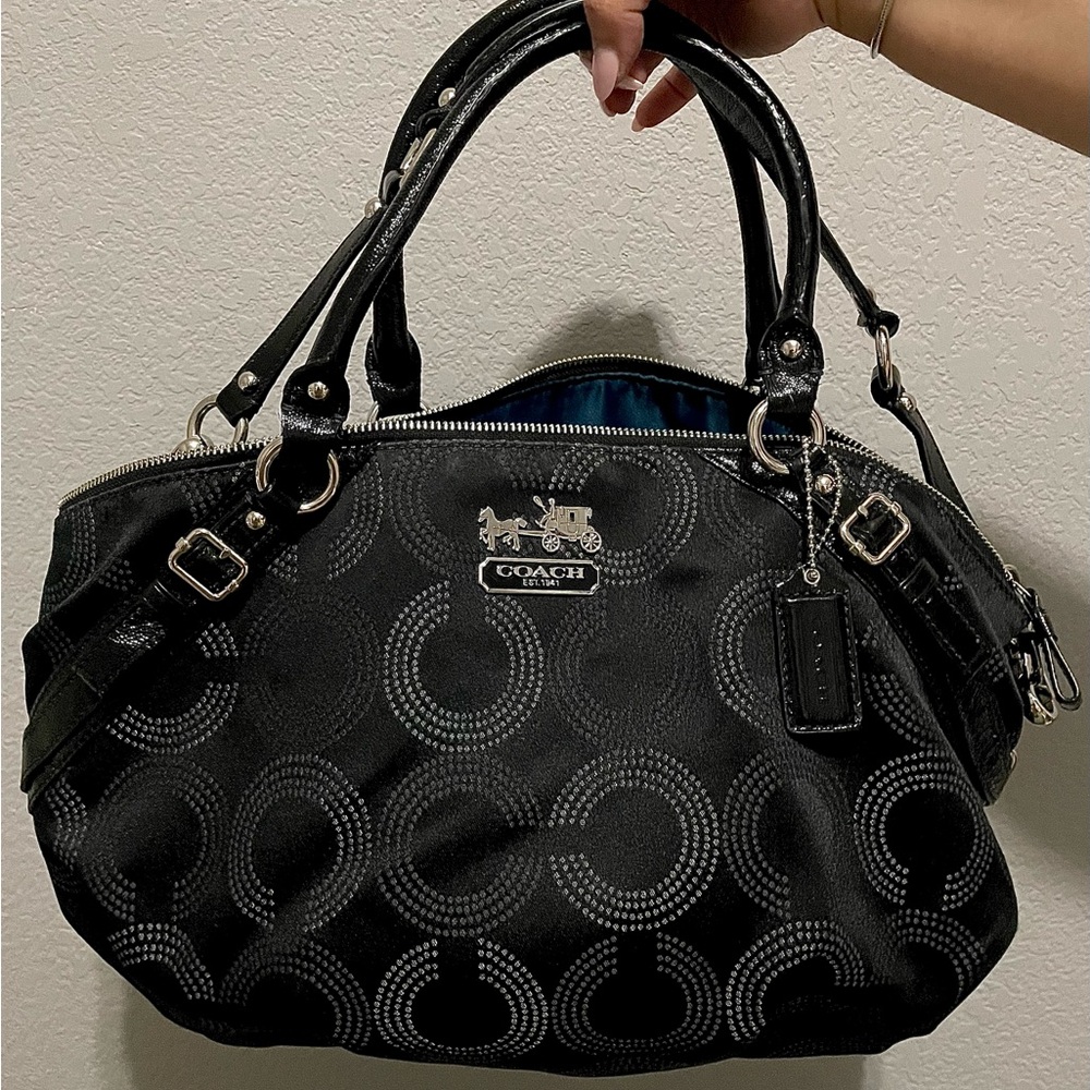 Coach CC Logo Satchel Bag (black)